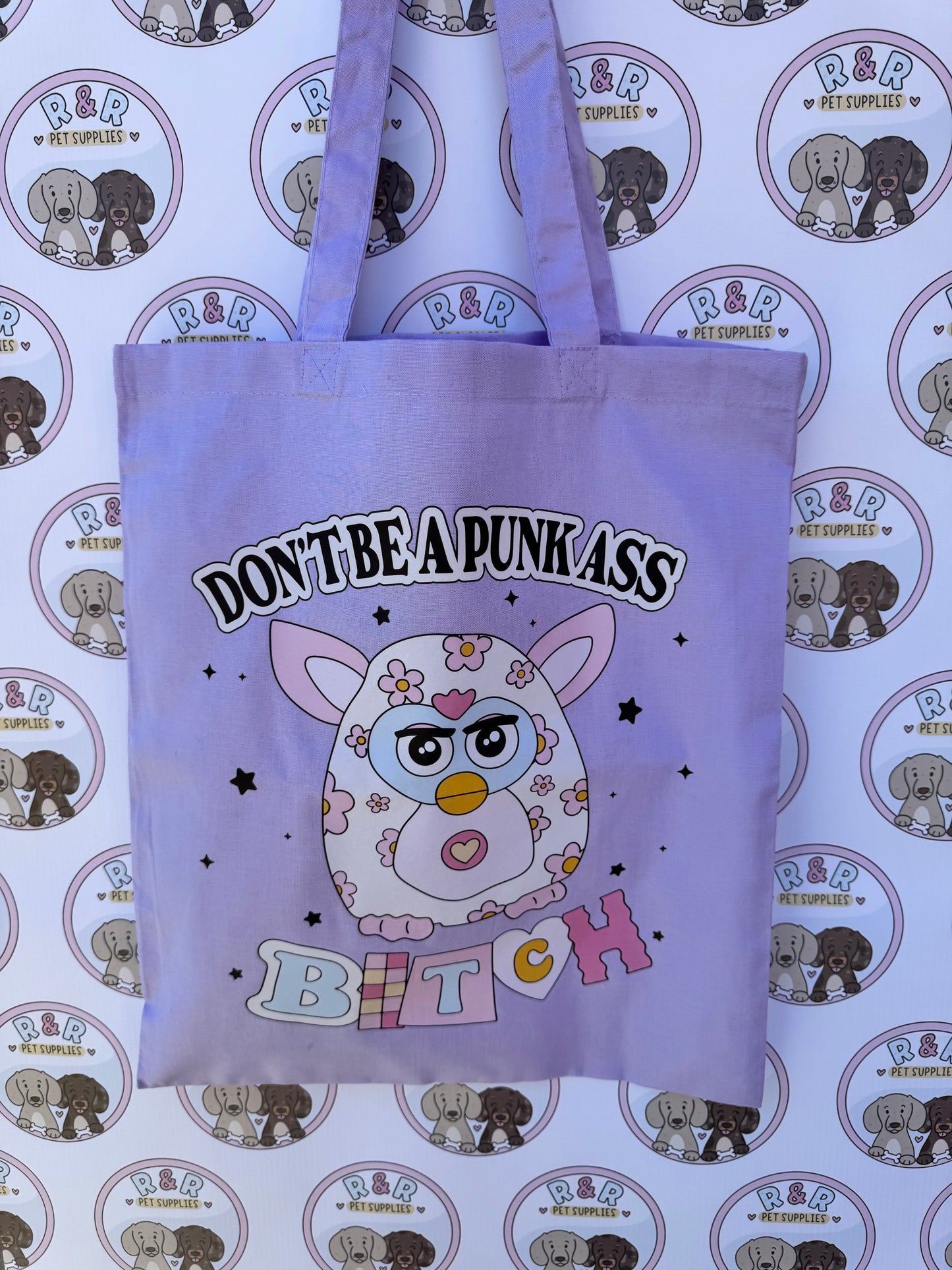 Purple Furby Tote Bag (SECONDS - PLEASE READ DESCRIPTION)