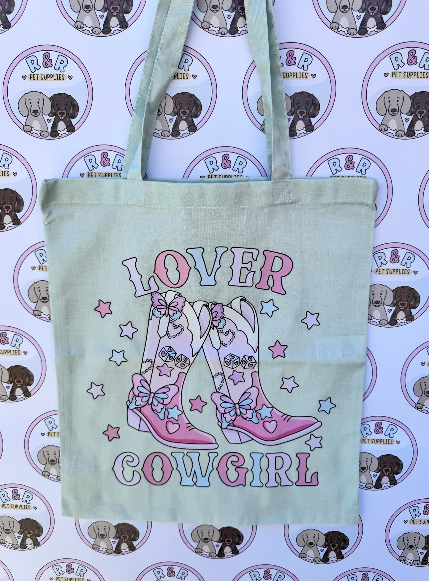 Mint Cowgirl Tote Bag