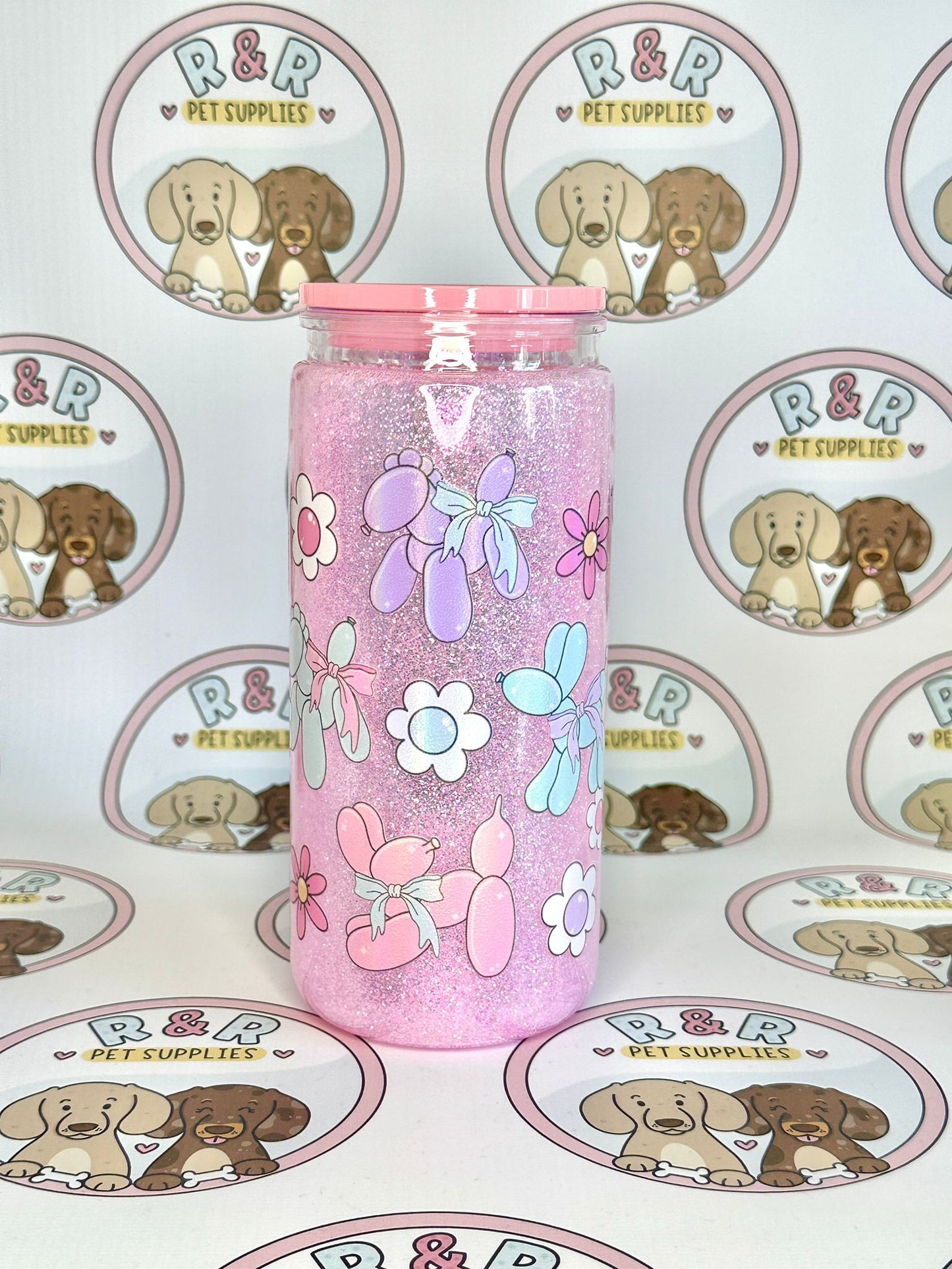 Pastel Balloon Dog No Globe Tumbler
