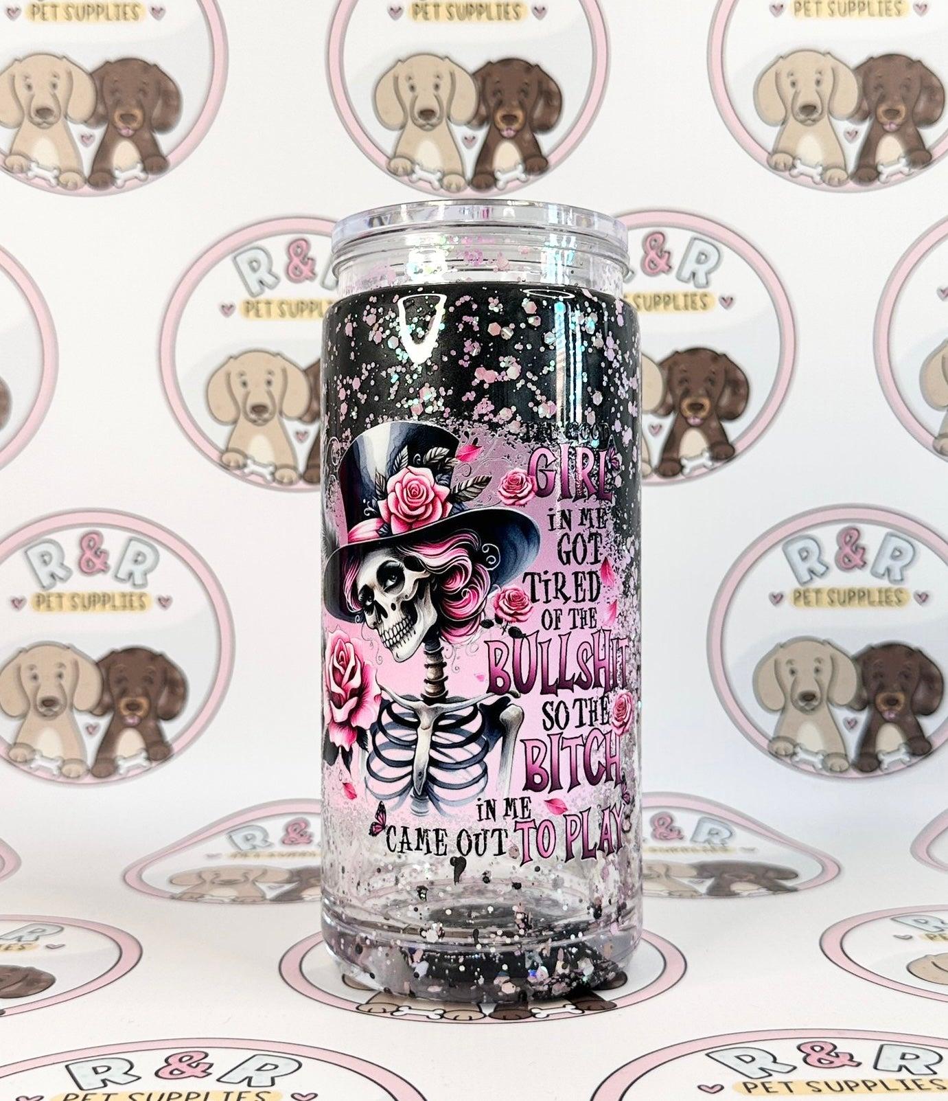 Skeleton 16oz Lava Flow Tumbler