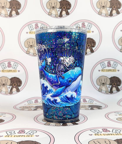 Whale Design 16oz Lava Flow Tumbler
