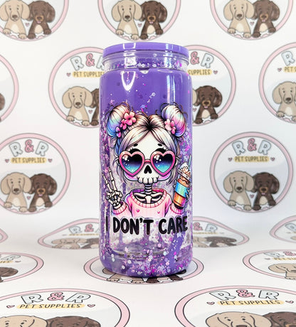 I Don't Care 16oz Lava Flow Tumbler