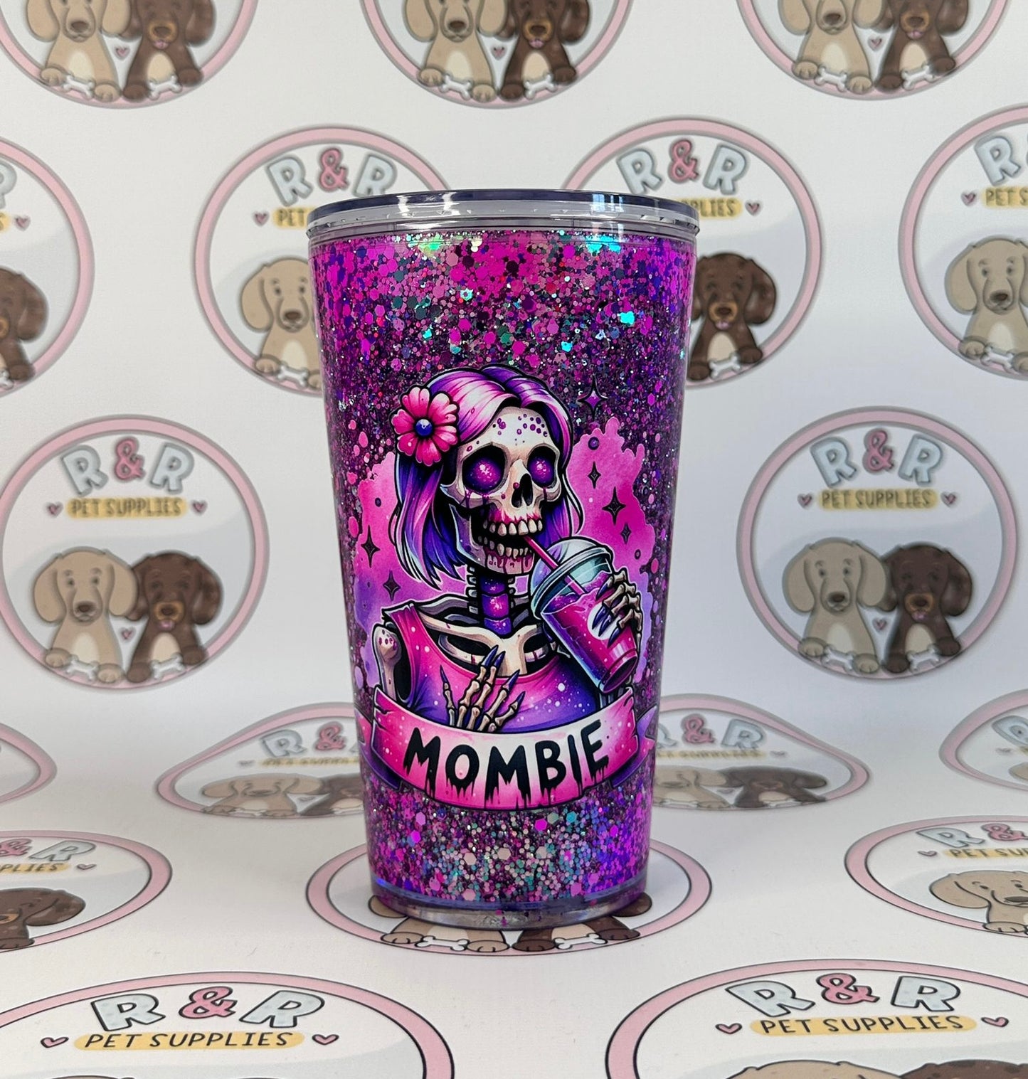 Mombie 16oz Tapered Snowglobe Tumbler