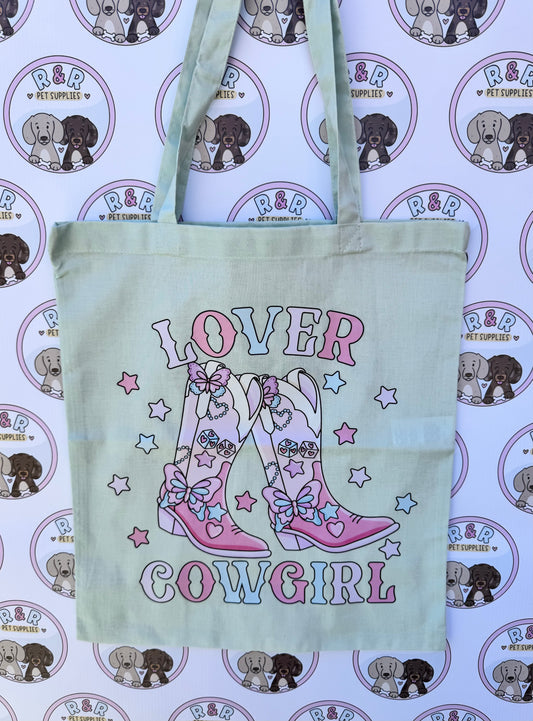 Mint Cowgirl Tote Bag
