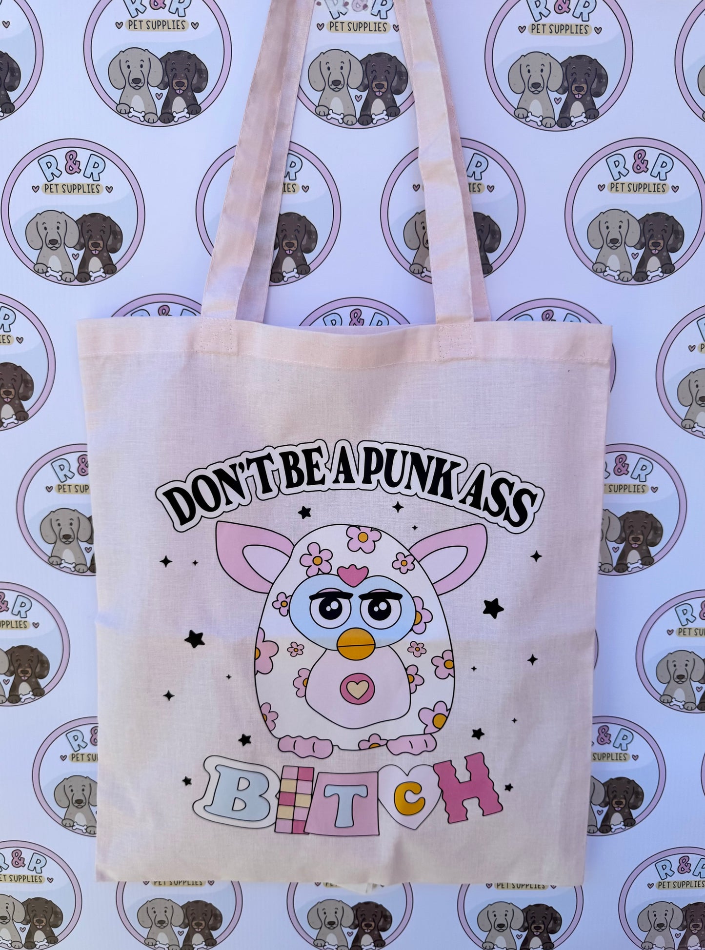 Pink Furby Tote Bag