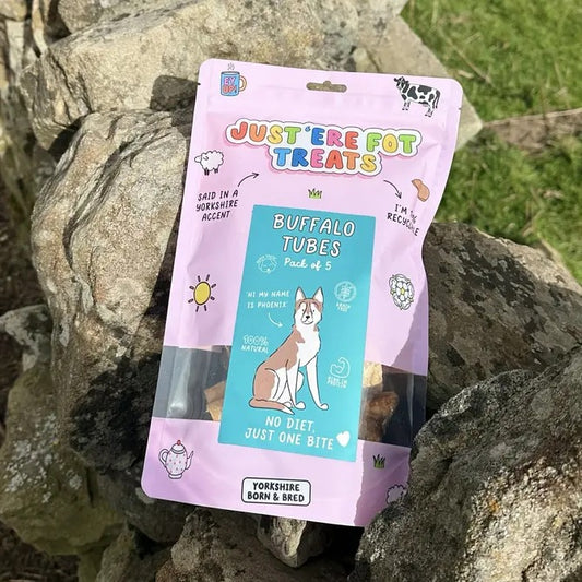 Just 'Ere Fot Treats Buffalo Tubes 5pk
