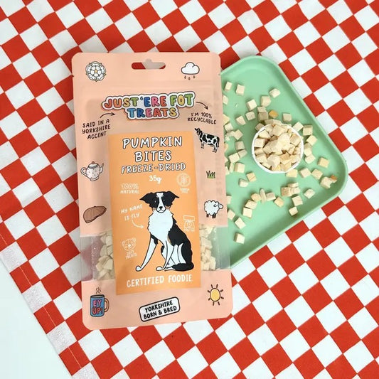 Just 'Ere Fot Treats Freeze Dried Pumpkin Bites – 35g