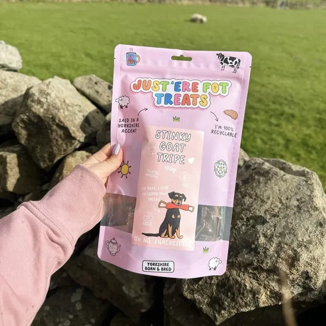 Just 'Ere Fot Treats Stinky Goat Tripe – 100g