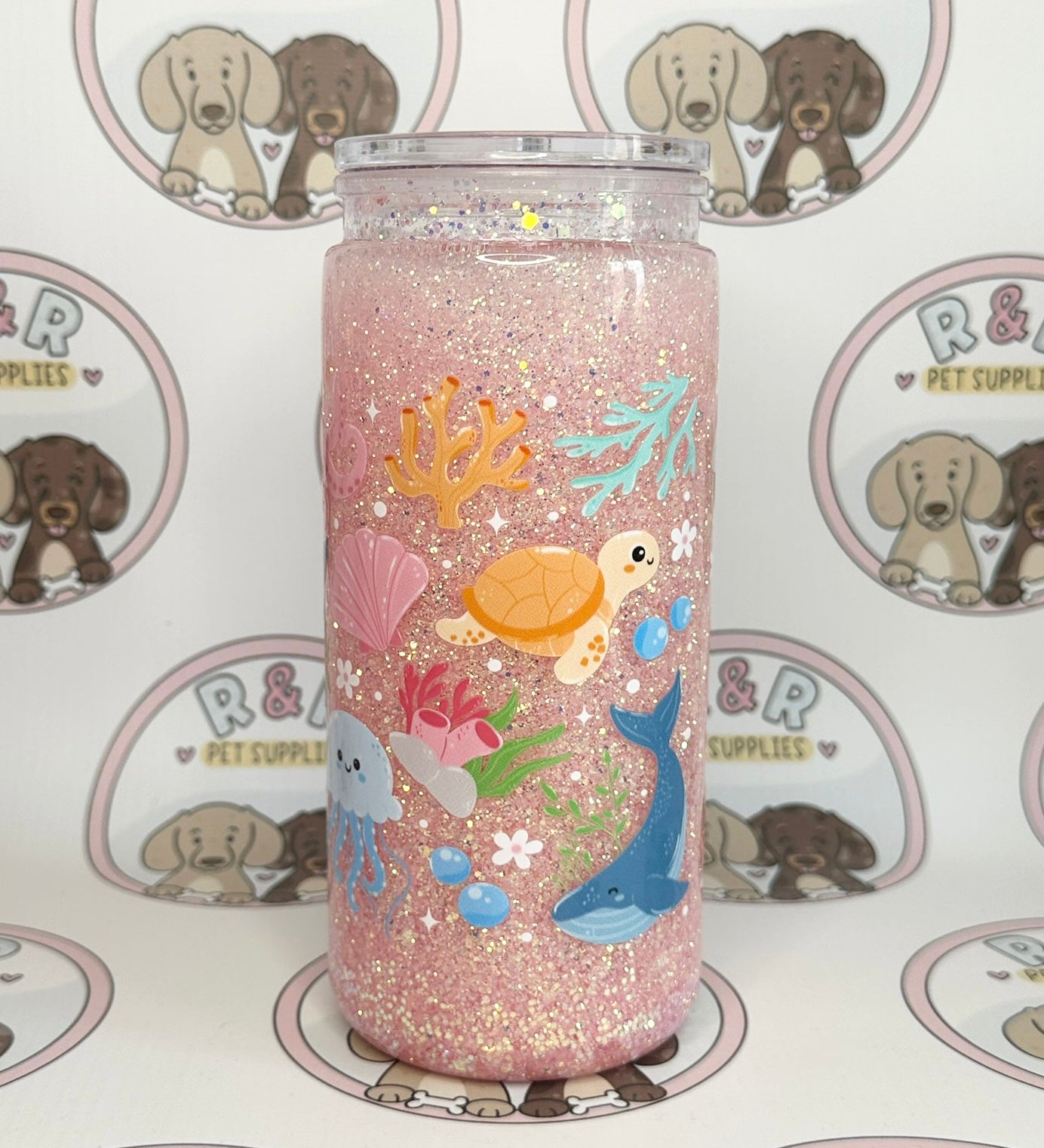 Sea Life 16oz Snowglobe Tumbler