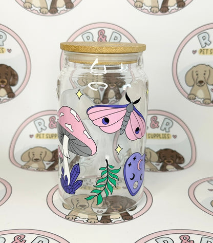 Moth 16oz Beer Can Style Glass Tumbler 🦋