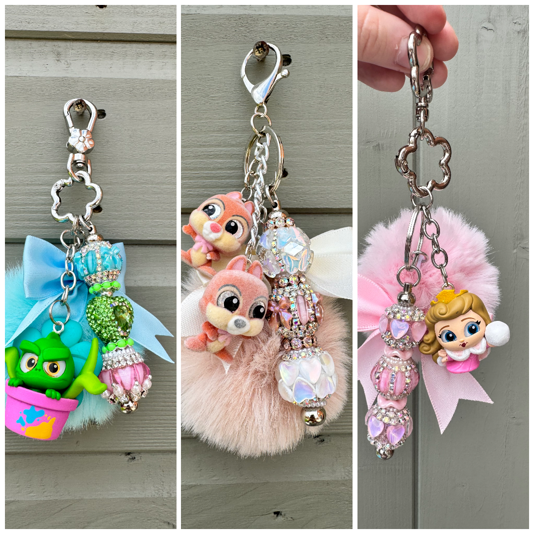 Character Beaded Bag Charms