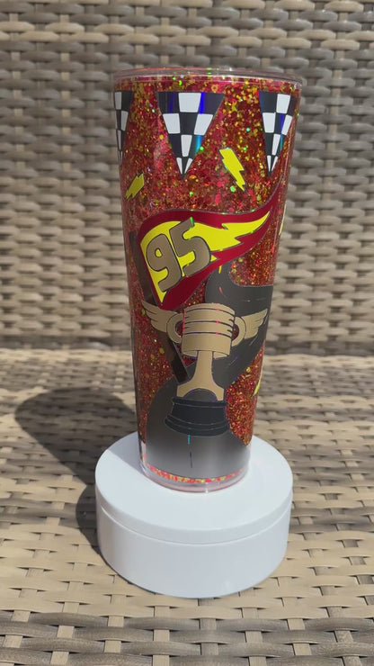 Life Is A Highway 24oz Snowglobe Tumbler