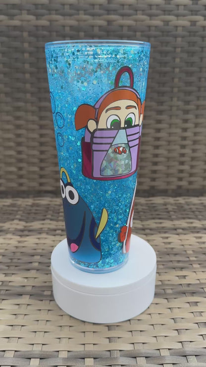 Sea Friends 24oz Snowglobe Tumbler