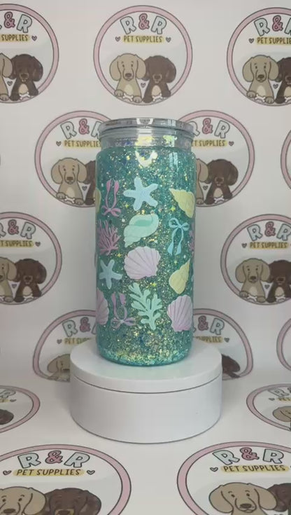Seaside 16oz Snowglobe Tumbler