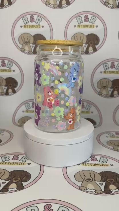 Care Bears 16oz Glass Beer Can Style Tumbler (oopsie cup - please check description)