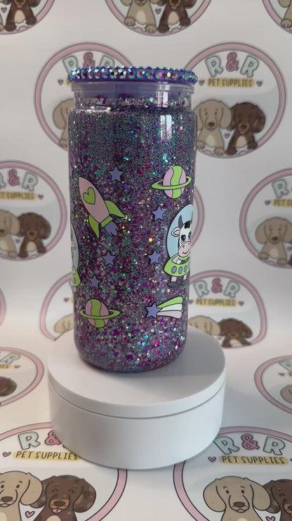 Space Cow No Globe Acrylic Libbey Cup 🐮
