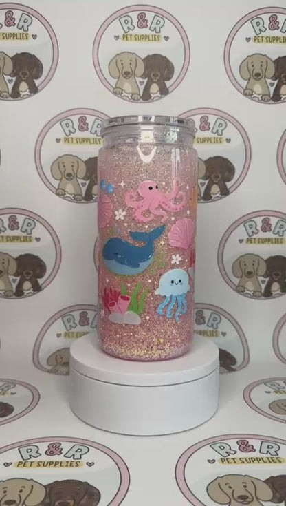 Sea Life 16oz Snowglobe Tumbler